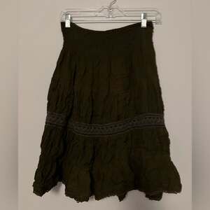 fairy cowboy dark brown lace Skirt